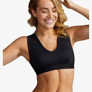 Women’s Black Sports Bra – Comfortable Support